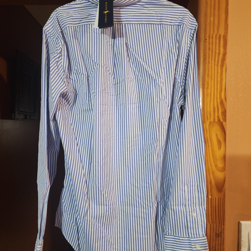 Ralph Lauren Blue Striped Men's Shirt - Picture 5 of 5